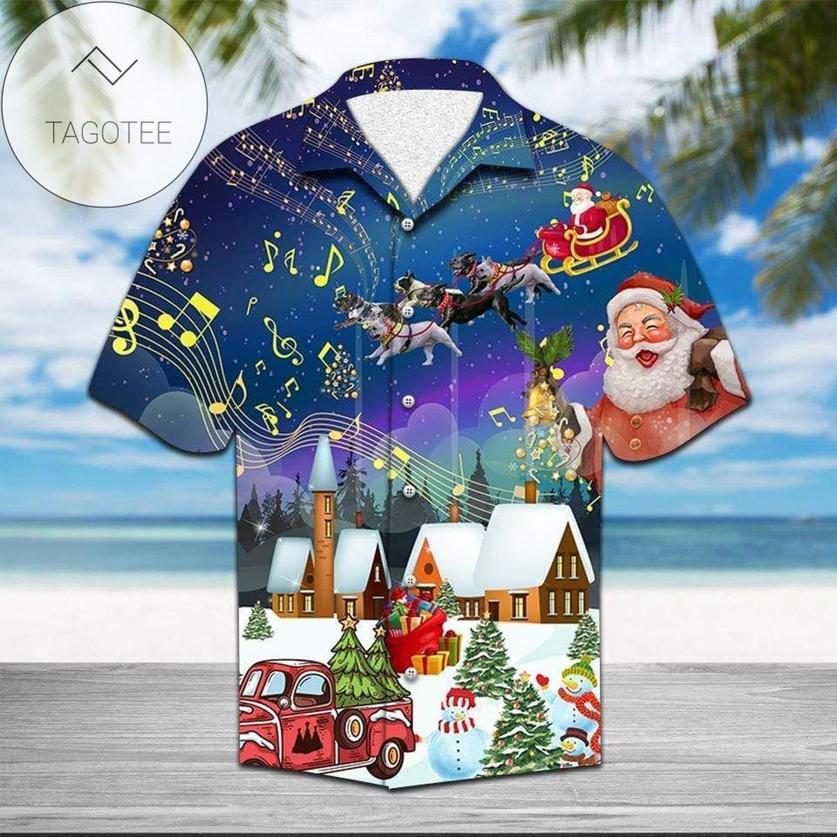 Check Out This Awesome Hawaiian Aloha Shirts French Bulldog Merry Christmas