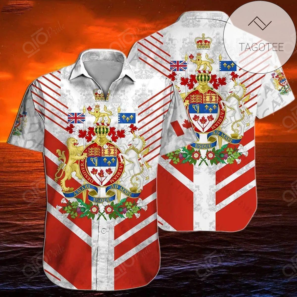 Check Out This Awesome Hawaiian Aloha Shirtswolf And Red Moon