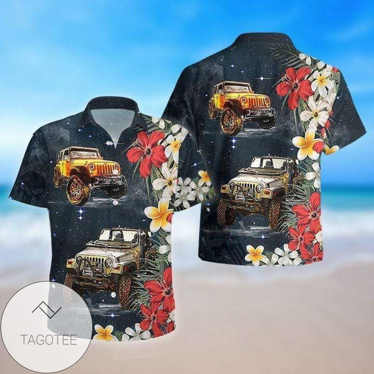 Check Out This Awesome Jeep God American Flag Hawaiian Aloha Shirts