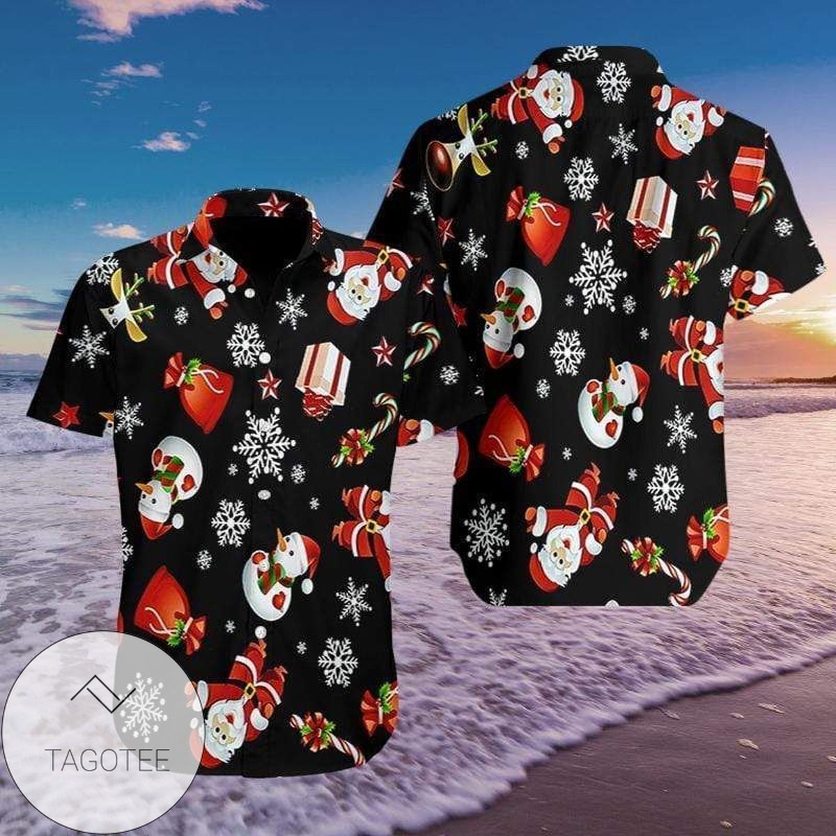 Check Out This Awesome Merry Christmas Santa Claus And Flamingo 2022 Authentic Hawaiian Aloha Shirts 2810h