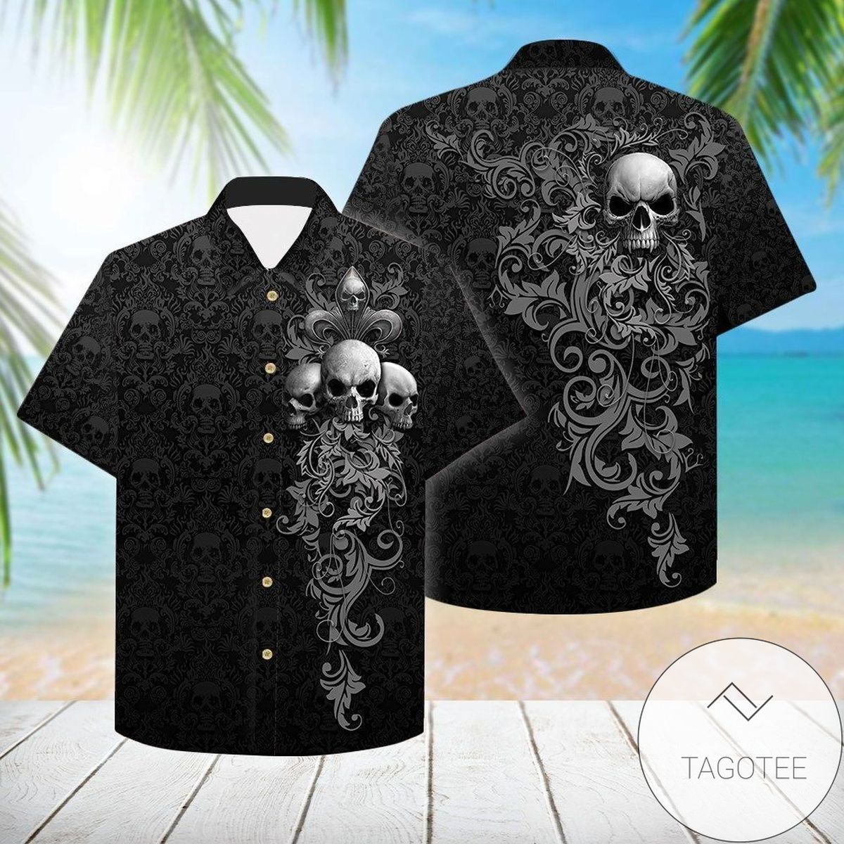 Check Out This Awesome Skull Scooters Authentic Hawaiian Shirt 2022