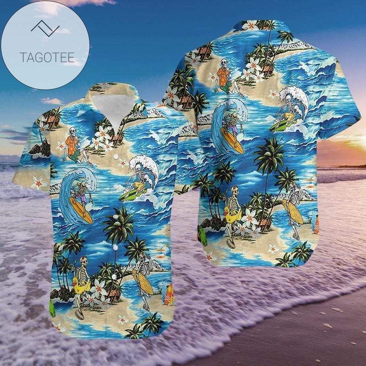 Check Out This Awesome Skull Tropical 2022 Authentic Hawaiian Shirts