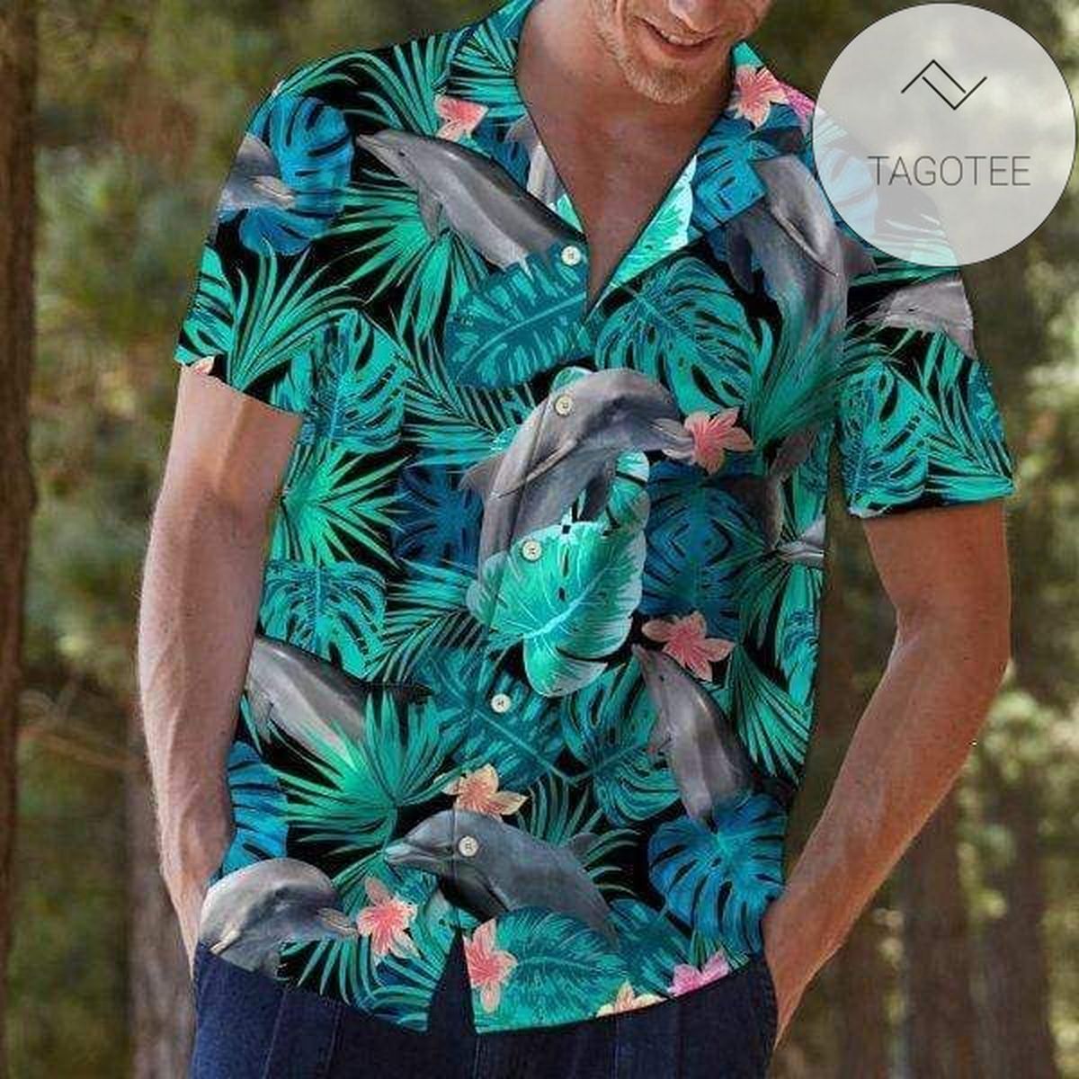 Check Out This Awesome Tropical Bird Flamingo Unisex Hawaiian Aloha Shirts H