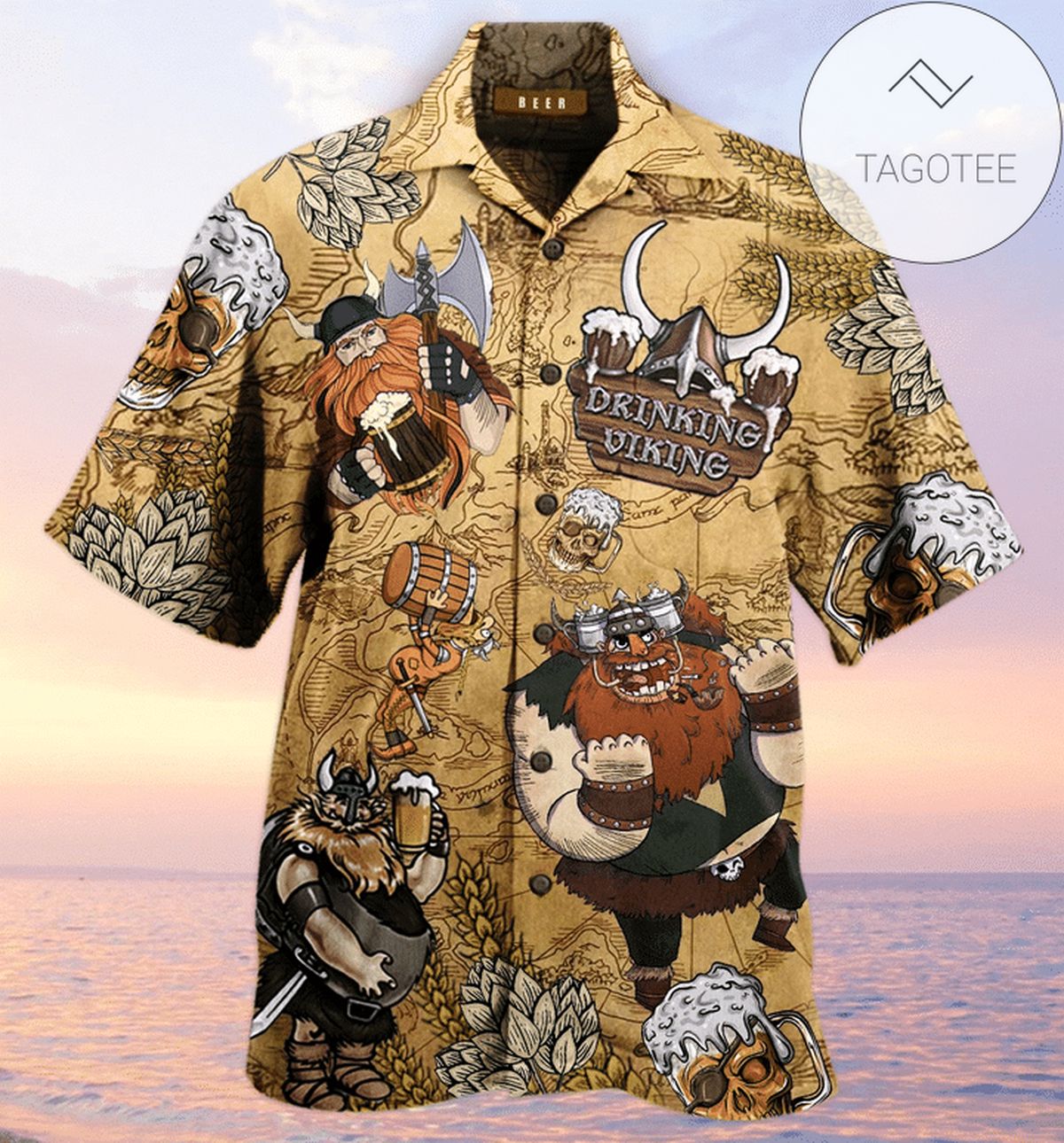 Check Out This Awesome Viking Beer Christmas 2022 Authentic Hawaiian Shirts