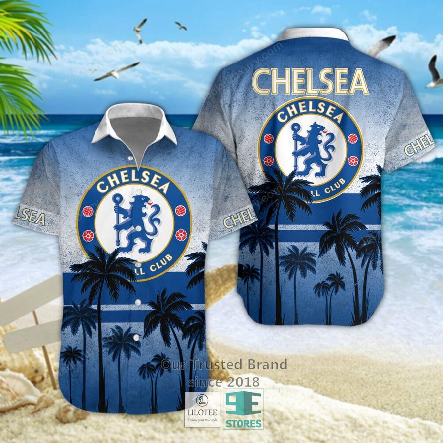 Chelsea F.C. Coconut Hawaiian Shirt, Short