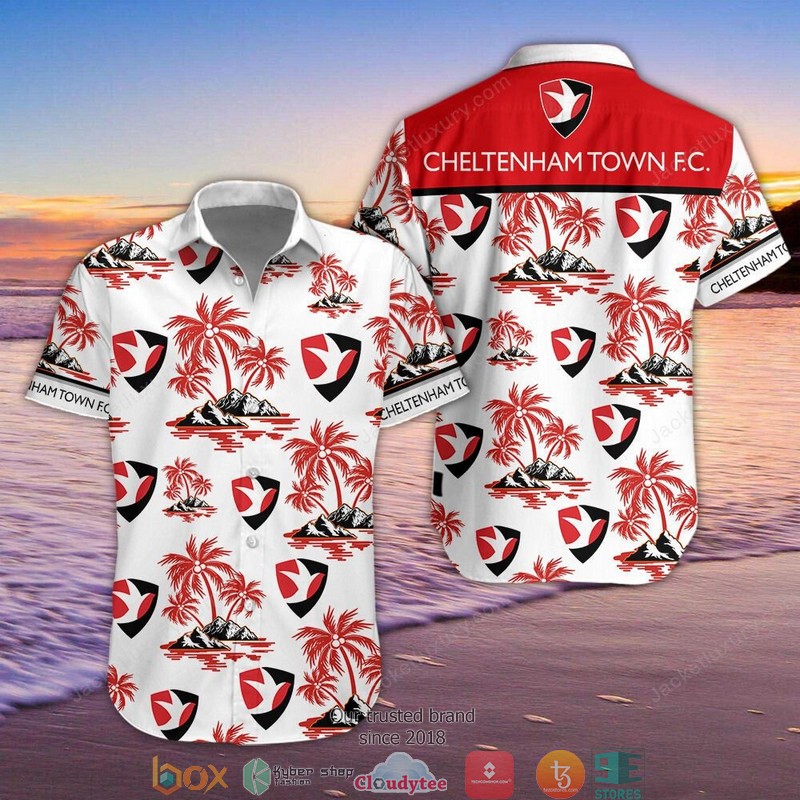 Cheltenham Town Hawaiian Shirt, Beach Short