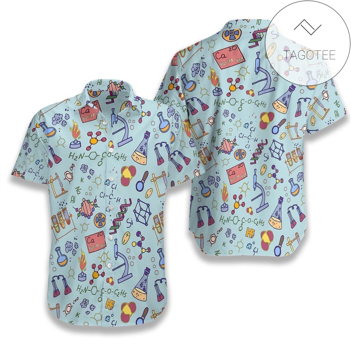 Chemistry Teacher Pattern Hawaiian Shirt