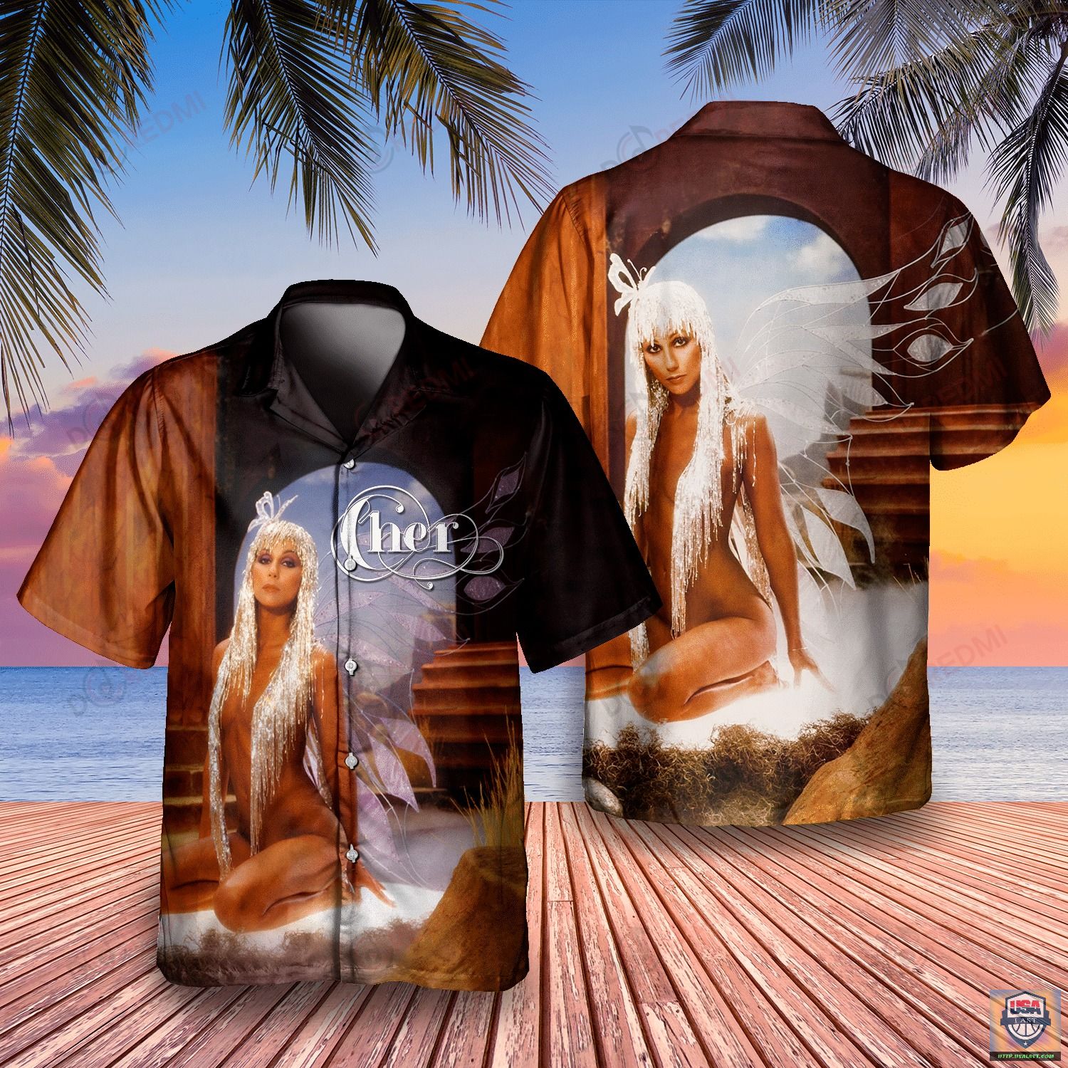 Cher 1987 Album Cover Hawaiian Shirt | Usalast