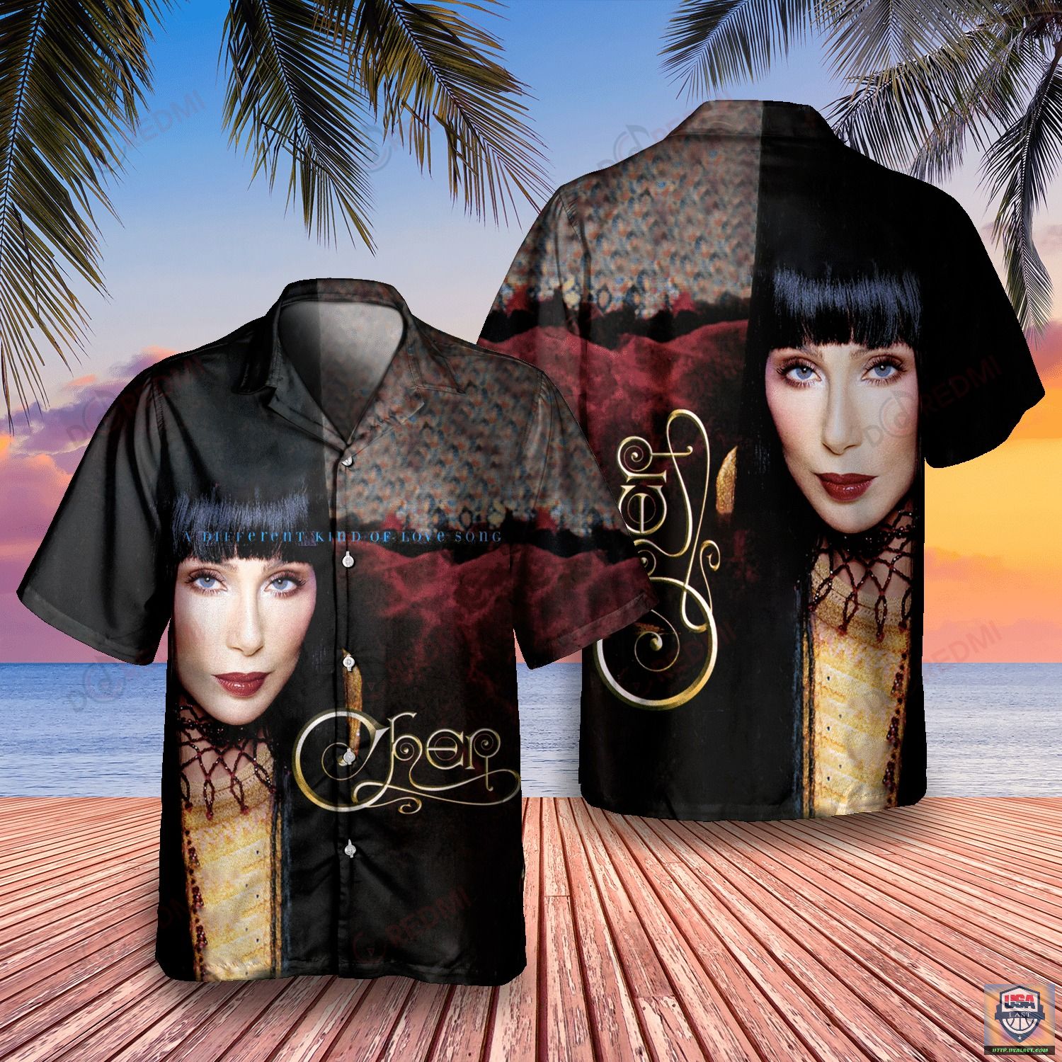 Cher 1987 Album Cover Hawaiian Shirt | Usalast