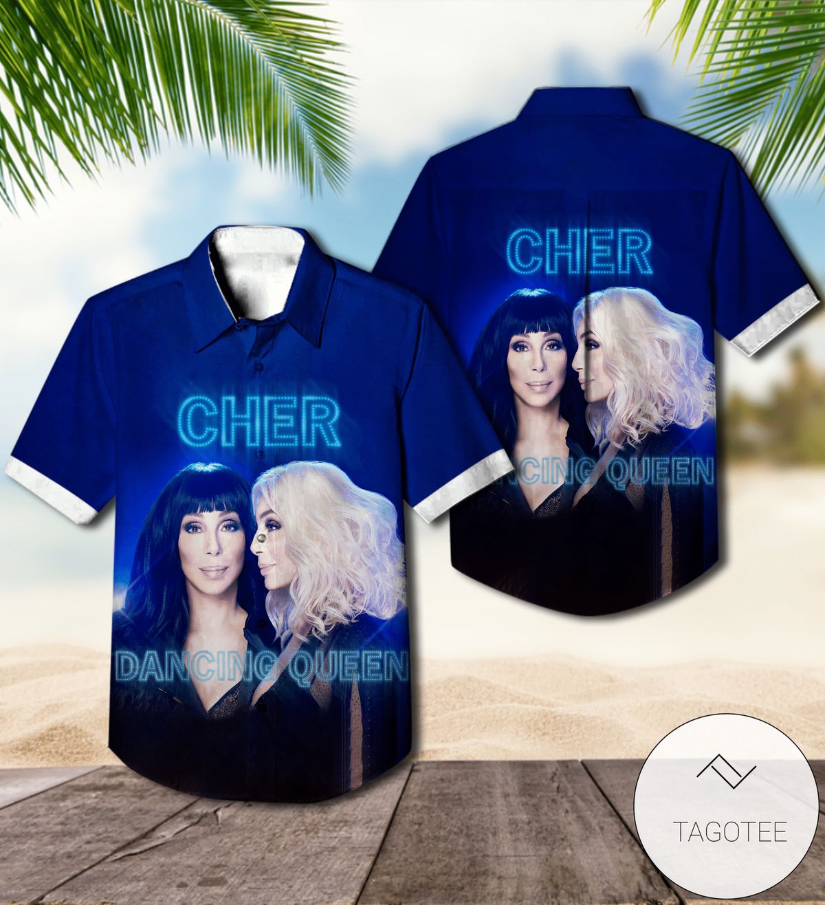 Cher Closer To The Truth Album Cover Hawaiian Shirt