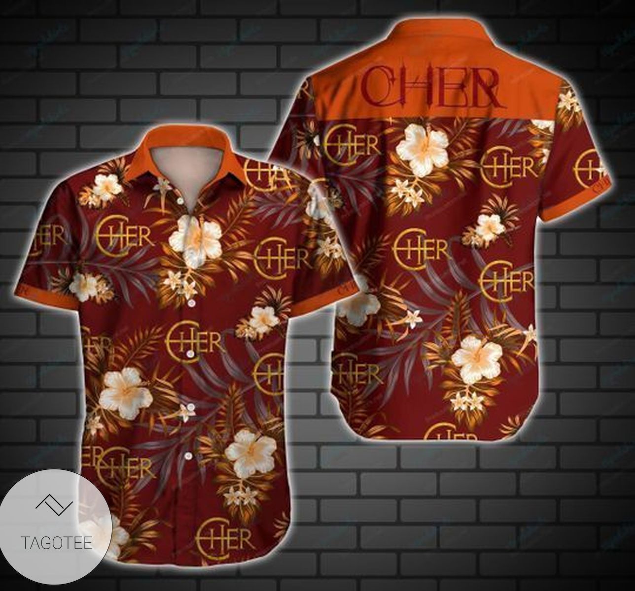 Cher Black Rose Album Cover Hawaiian Shirt