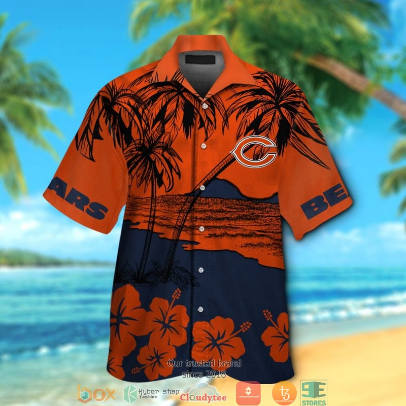 Chicago Bears Coconut Hawaiian shirt, short