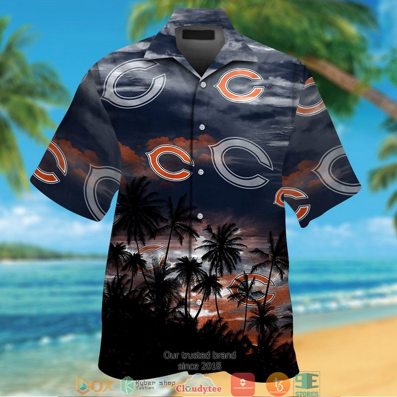 Chicago Bears Fish Ocean Hawaiian shirt, short