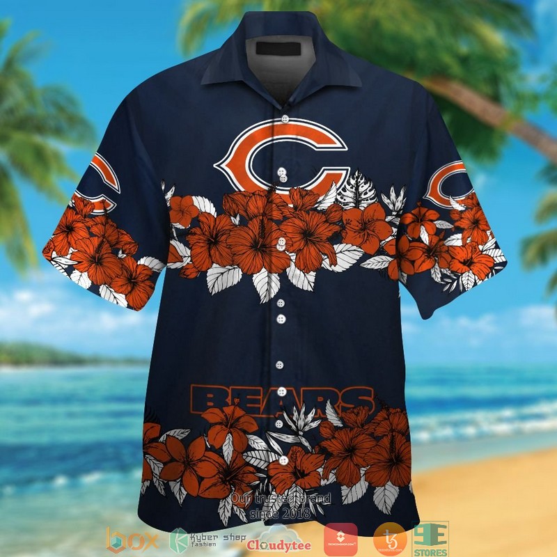 Chicago Bears Fish pineapple Hawaiian shirt, short