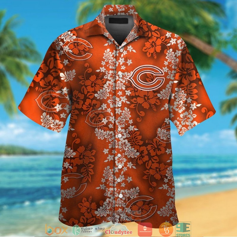 Chicago Bears Mickey Mouse Hawaiian Shirt, short