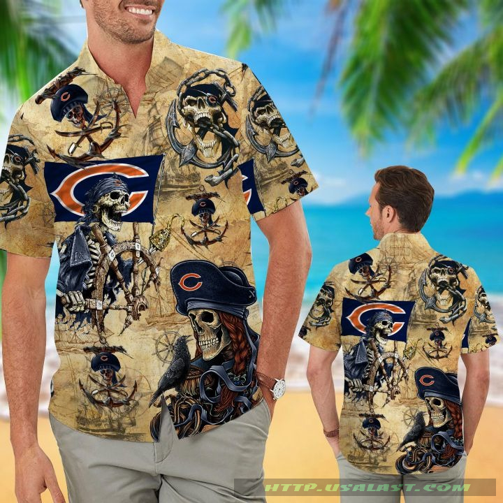 Chicago Bears Pirates Aloha Hawaiian Shirt