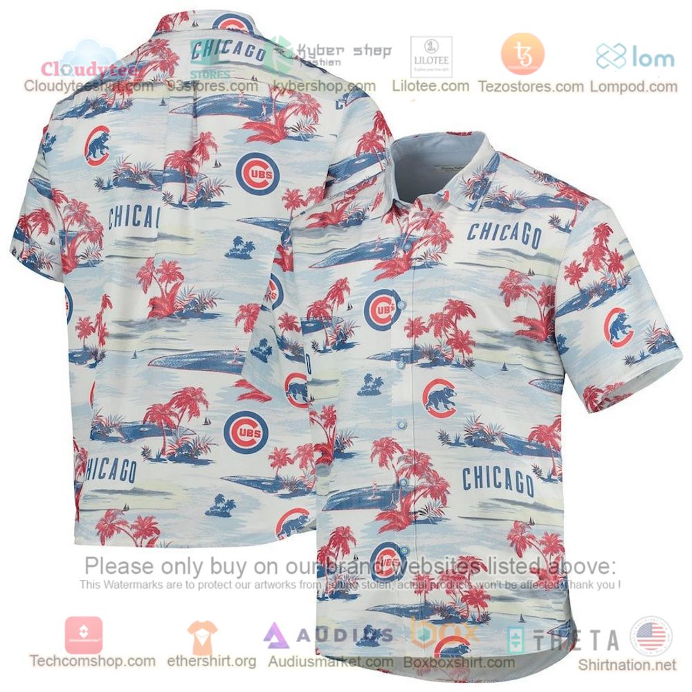 Chicago Cubs Bahama Coconut Point Island Button-Up Hawaiian Shirt