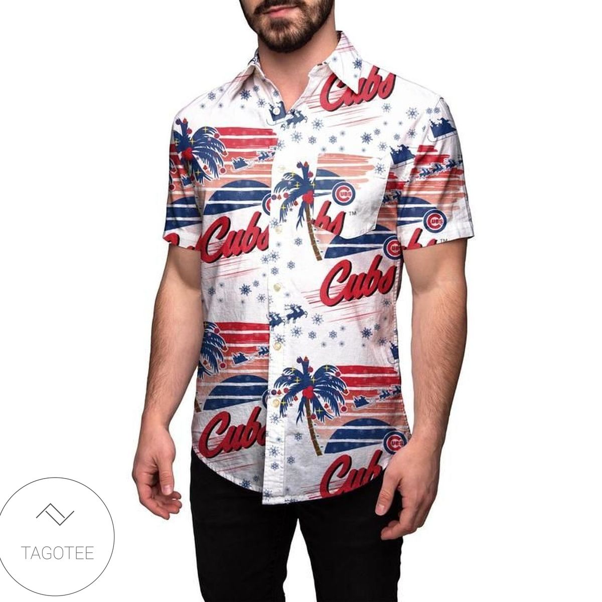 Chicago Cubs Flamingo All Over Print Summer Short Sleeve Hawaiian Beach Shirt