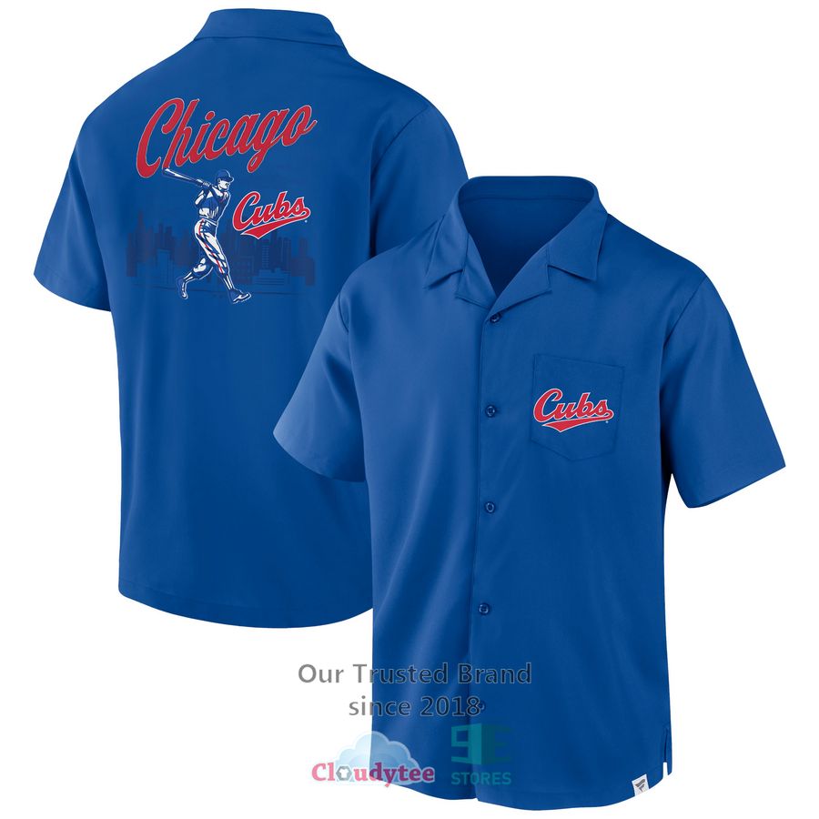 Chicago Cubs Fanatics Branded Proven Winner Camp Royal Hawaiian Shirt