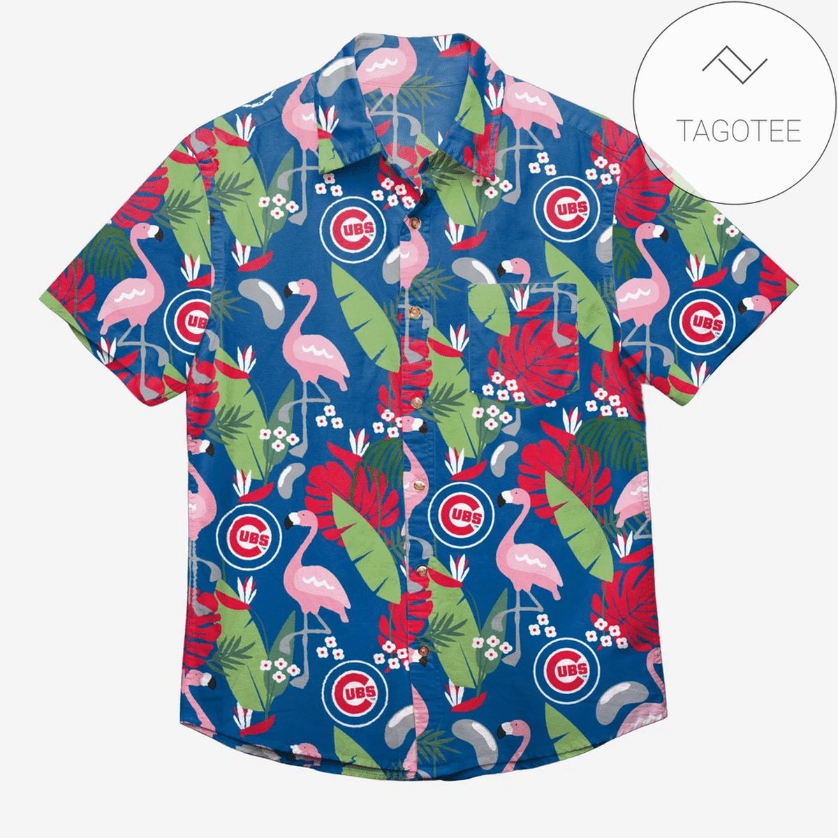 Chicago Cubs Flamingo Floral Authentic Hawaiian Shirt 2022