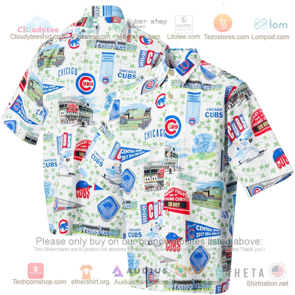 Chicago Cubs Tommy Bahama Barrie Batik Royal Hawaiian Shirt