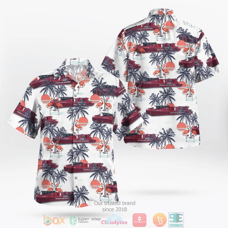 Chicago hibiscus yellow Hawaiian Shirt