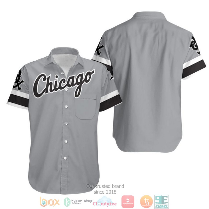 Chicago White Sox 2020 Mlb Dark Grey Jersey Inspired Style Hawaiian Shirt