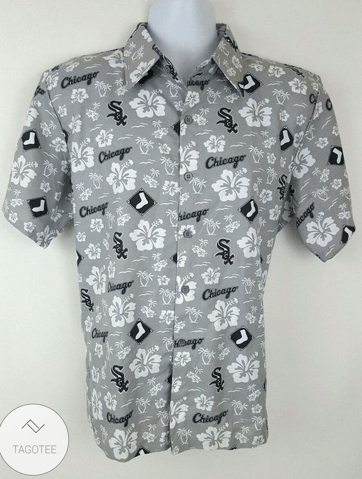 Chicago White Sox Hawaiian Shirt Baseball Hibiscus Flower Aloha