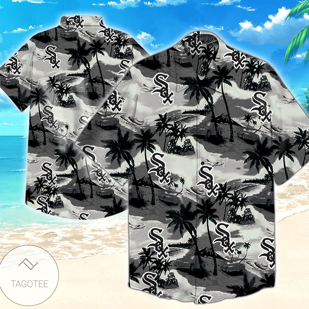 Chicago White Sox Hawaiian Shirt Baseball Hibiscus Flower Aloha