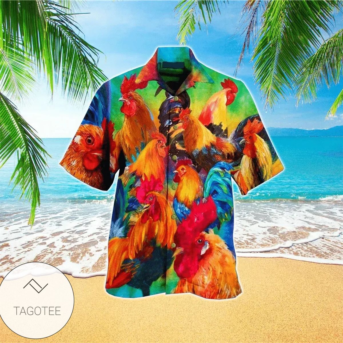 Chihuahua Beach Cool For Men And Women Graphic Print Short Sleeve Hawaiian Casual Shirt