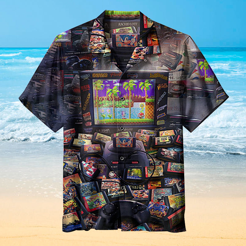 Classic Rock Collage Hawaiian Shirt