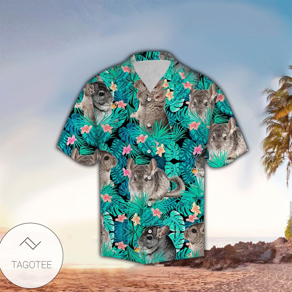 Chinchilla Hawaiian Shirt