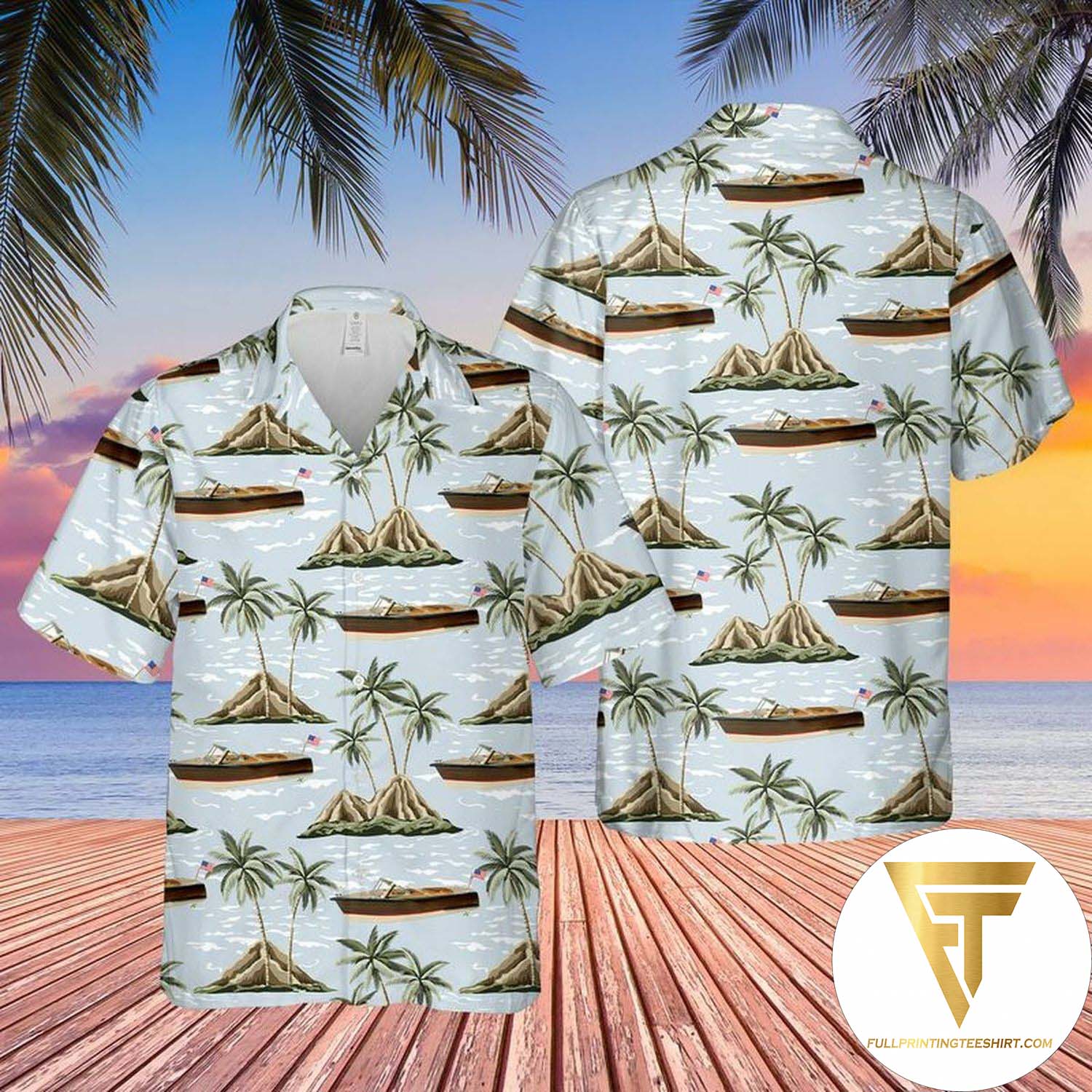 Chivas Regal Palm Tree Pattern All Over Print Summer Vacation Hawaiian Shirt