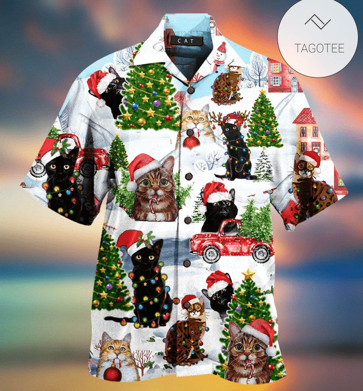 Christmas Dancing Reindeers Hawaiian Shirt