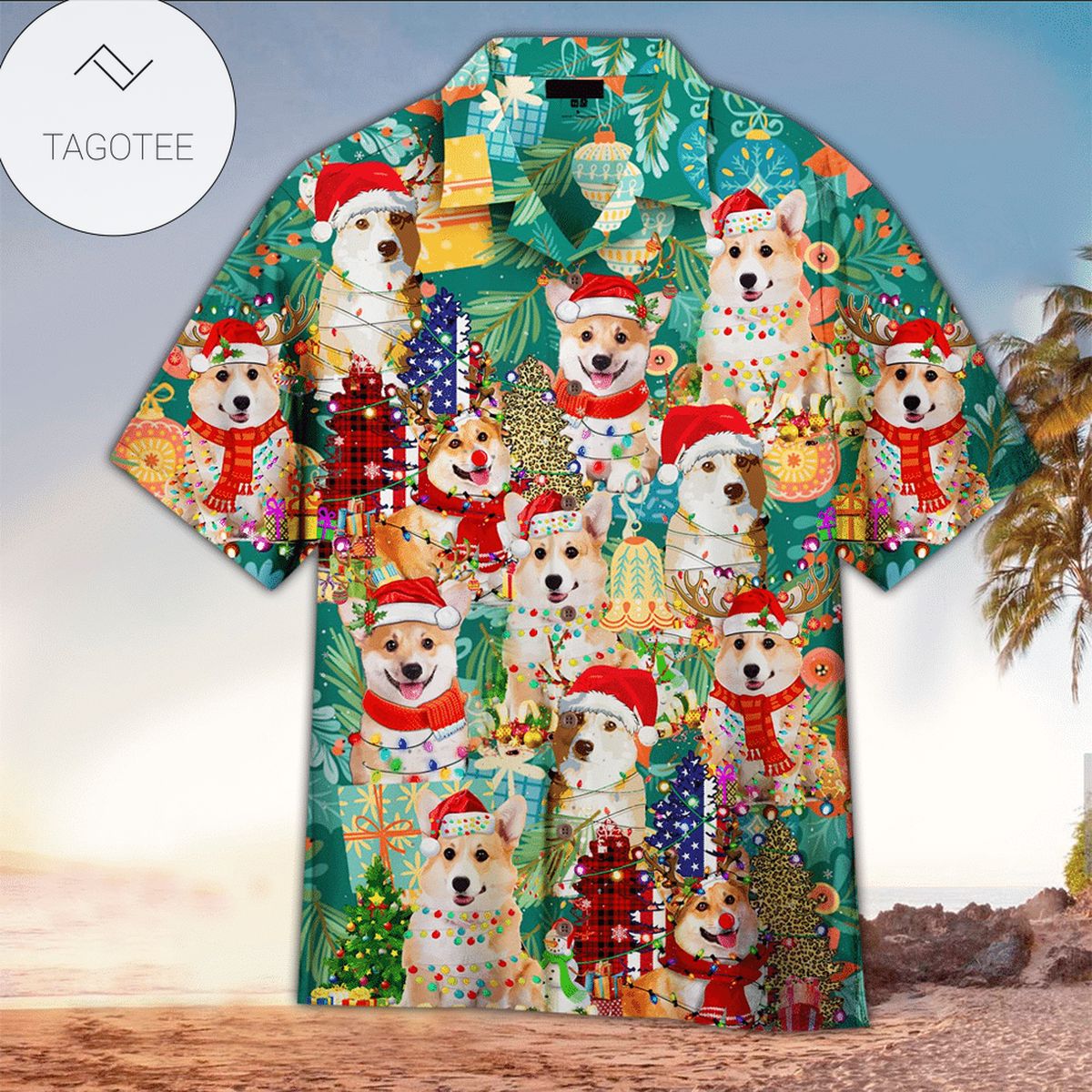 Christmas Cow Santa Hawaiian Shirt