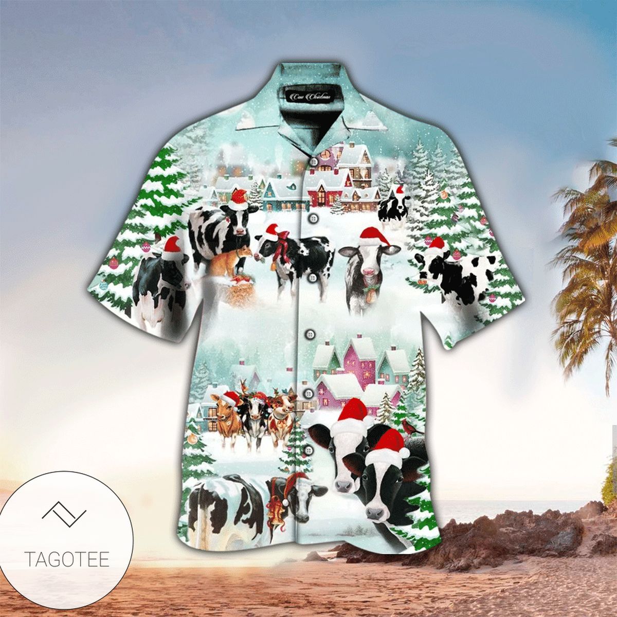 Christmas Dancing Reindeers Hawaiian Shirt