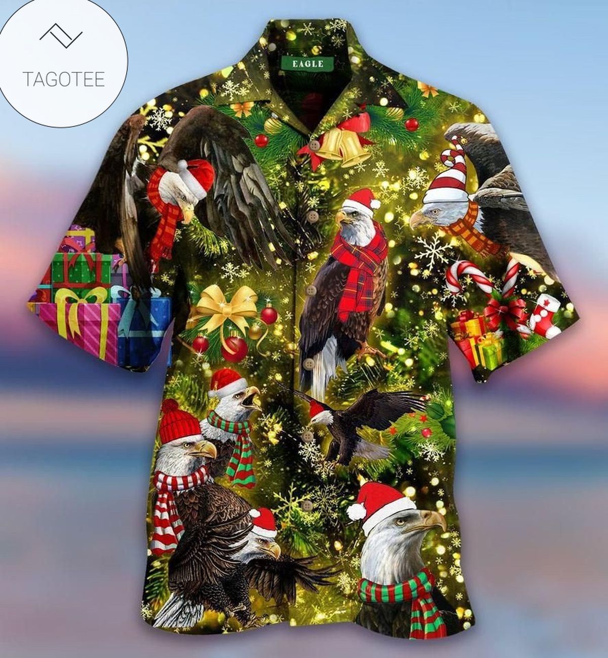 Christmas Dragon Hawaiian Shirt