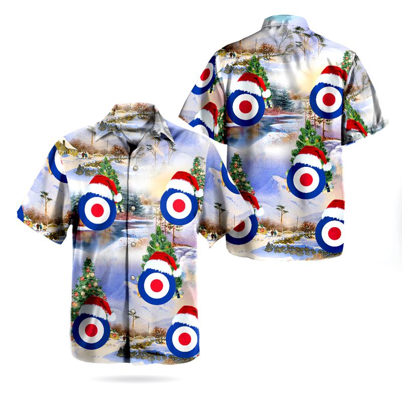 Christmas RCAF Pilot Wings Hawaiian Shirt