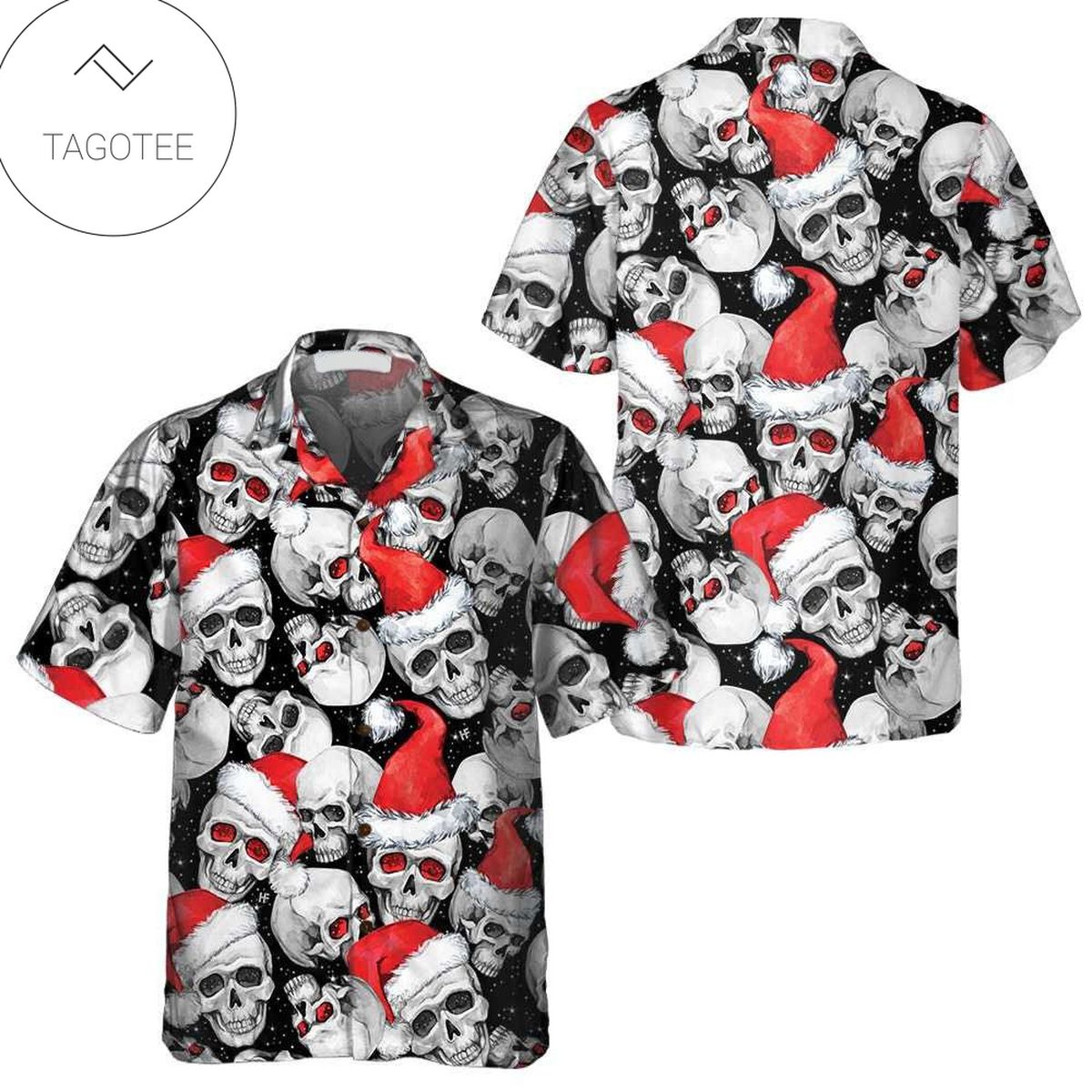 Christmas Santa Hawaiian Shirt Santa Button Up Shirt