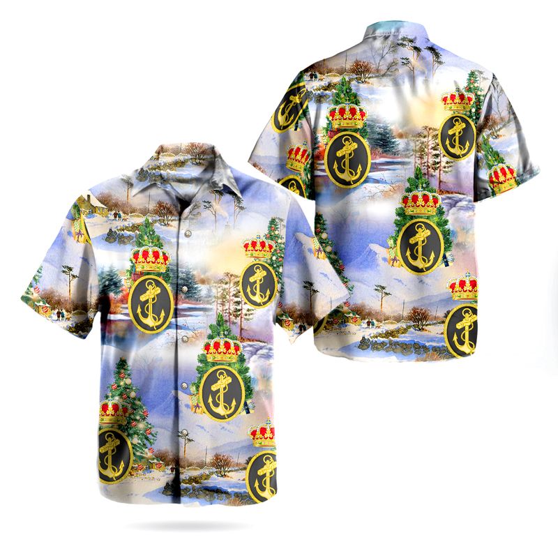 Christmas Royal Air Force Roundel Hawaiian Shirt