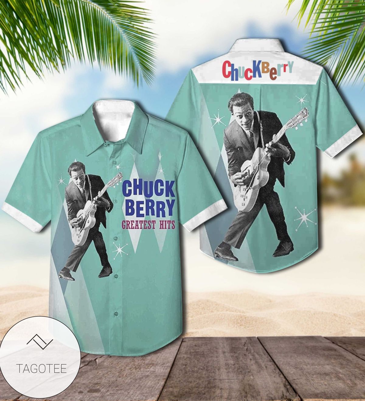 Chuck Berry Is On Top Album Cover Hawaiian Shirt