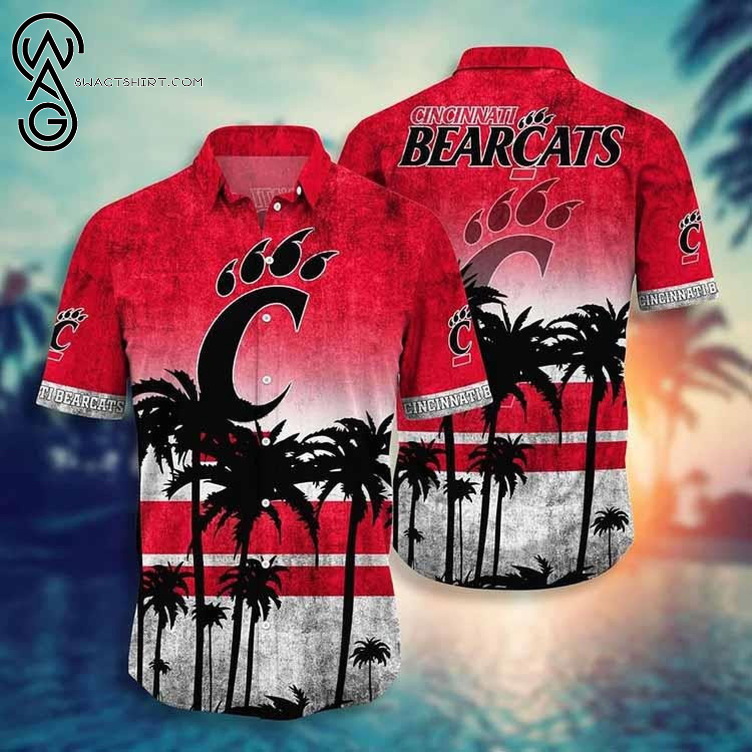 Cincinnati Bengals All Over Print Hawaiian Shirt And Beach Shorts