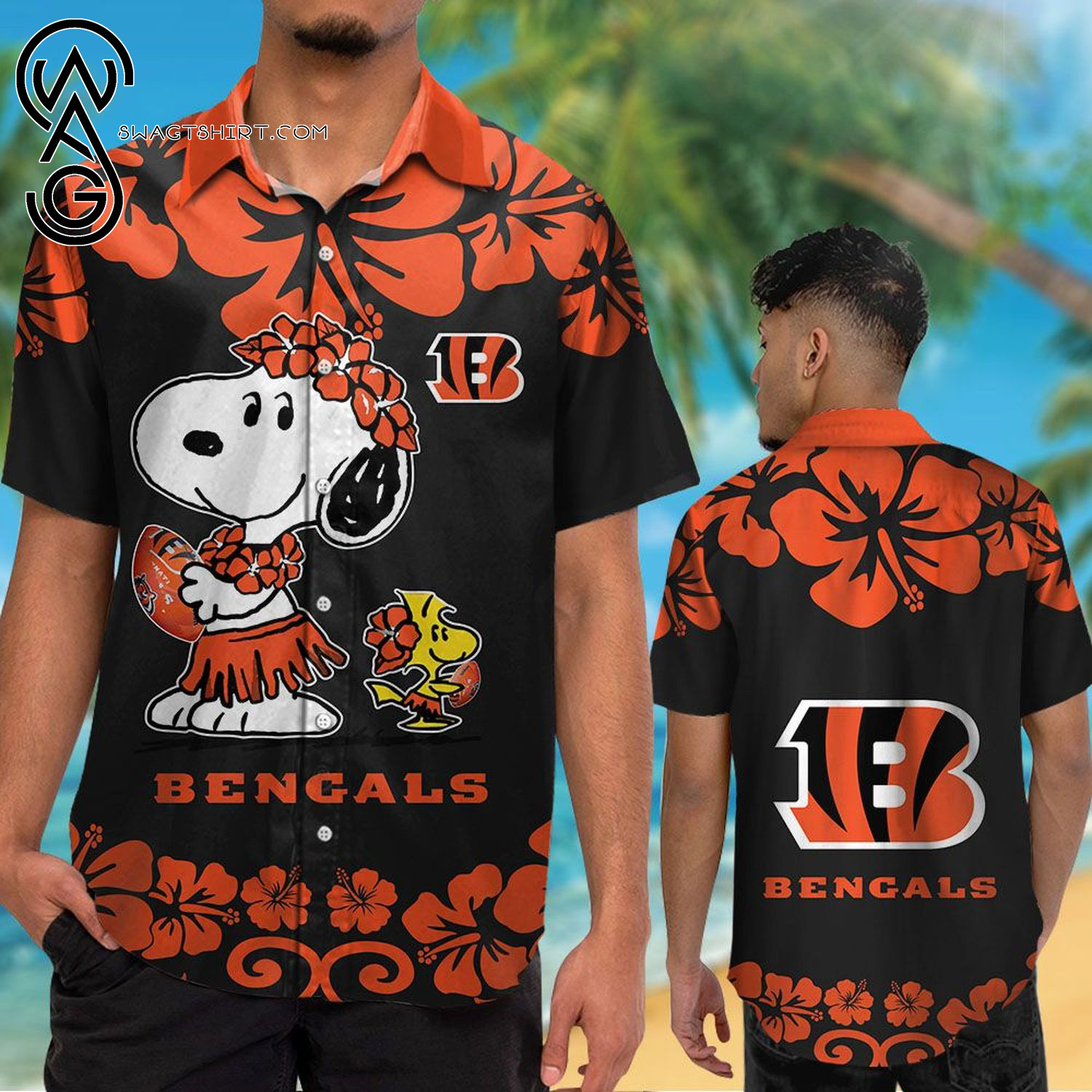 Cincinnati Bengals Mickey Mouse Full Print Hawaiian Shirt