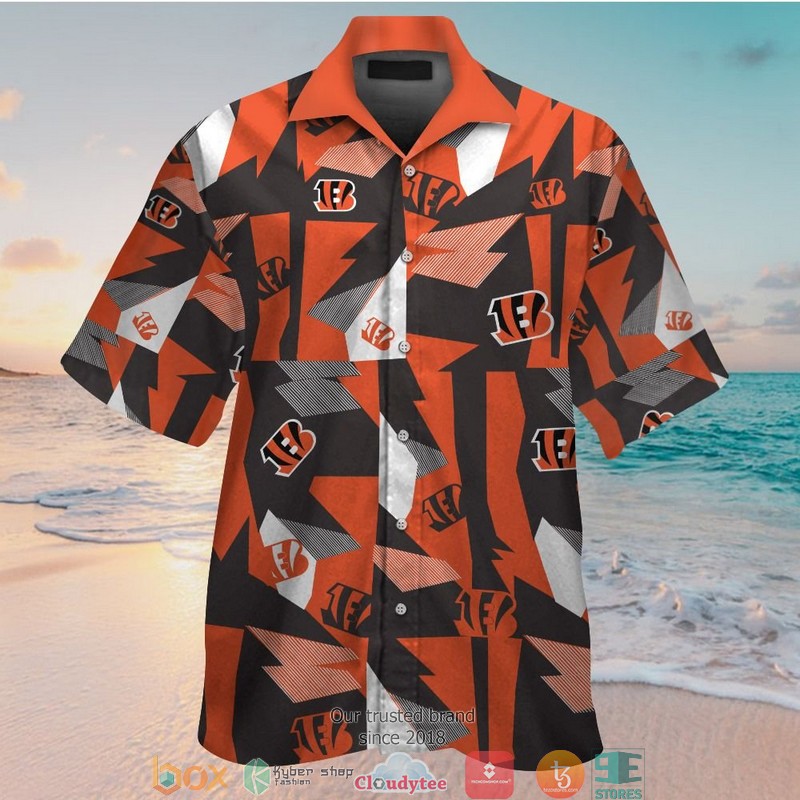 Cincinnati Bengals Small Sugar Skull Hawaiian shirt, short