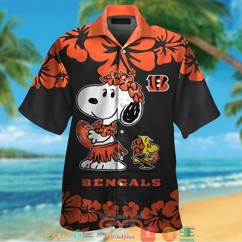 Cincinnati Bengals Snoopy Hawaiian Shirt, short