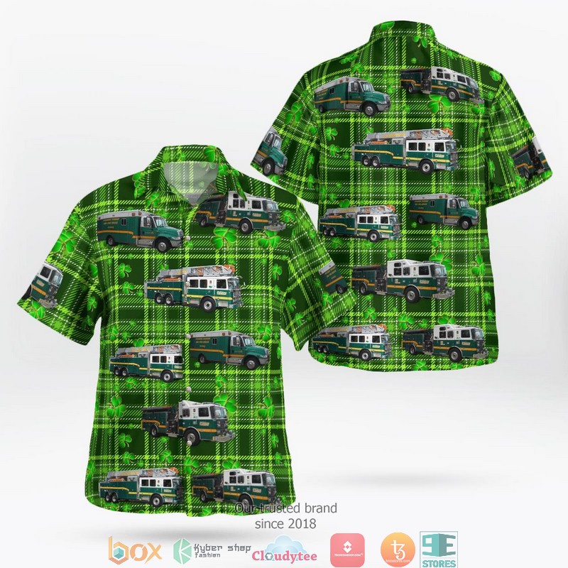 Cincinnati Ohio Green Township Fire & EMS Aloha Shirt