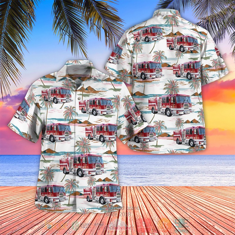 City of Alameda California Alameda Fire Department Hawaiian shirt