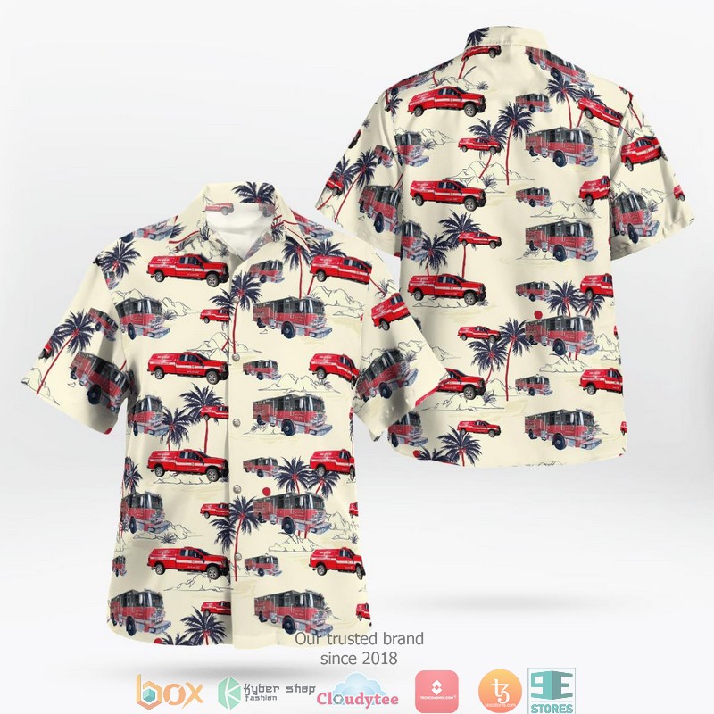 City of Alhambra California Alhambra Fire Department Hawaiian Shirt