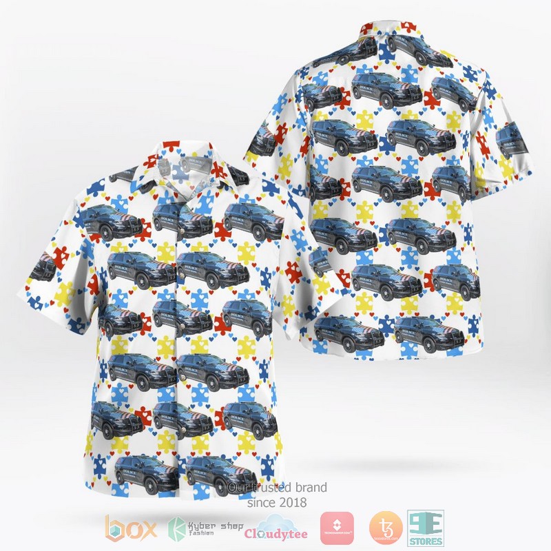 City of Madison Heights Michigan Madison Heights Police Department World Autism Awareness Day Hawaiian shirt