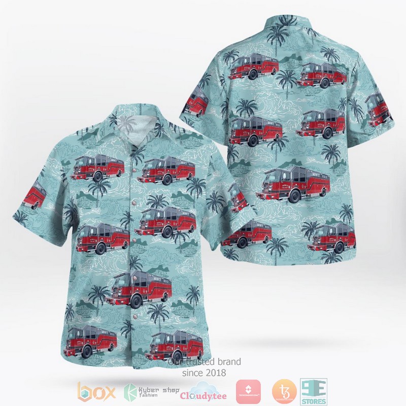 City of Lake Mills Fire Department Lake Mills Wisconsin Hawaiian Shirt